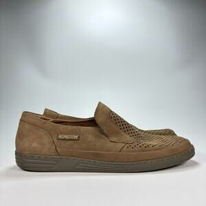 Mephisto Damien Perforated Brown Loafers Suede Air Jet Shoes Mens Size 11.5